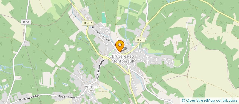 localisation de l'entreprise MADAME MARIE JACQUOT à BRUYERES-ET-MONTBERAULT