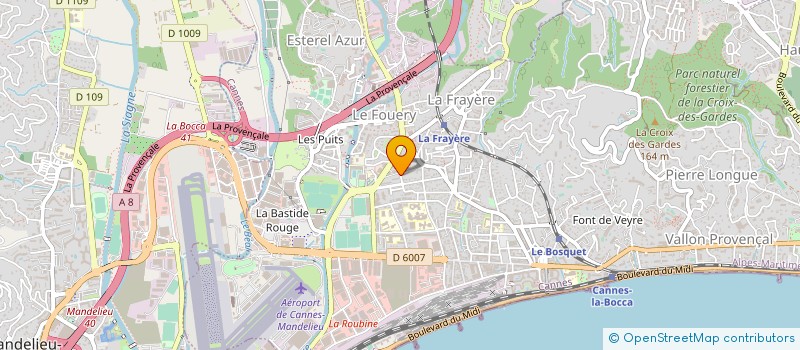 localisation de l'entreprise MADAME MARIE JALLAT à CANNES