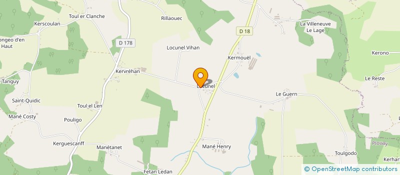 localisation de l'entreprise MADAME MARIE-JANE CAUCHOIS-ROUSSEL  PLOUAY