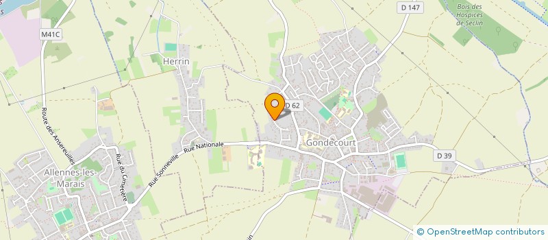 localisation de l'entreprise MADAME MARIE JANIN  GONDECOURT