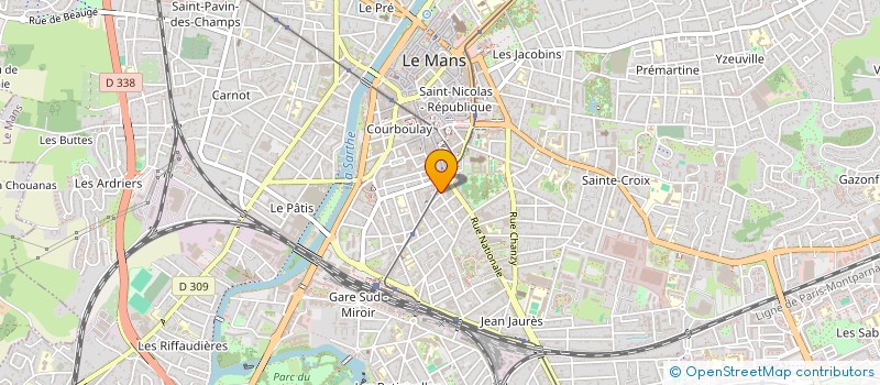 localisation de l'entreprise MADAME MARIE JARRIER  LE MANS