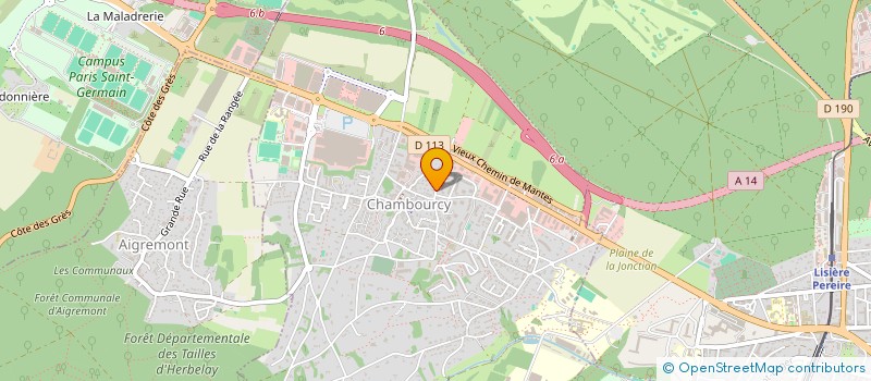 localisation de l'entreprise MADAME MARIE JARRIGE  POISSY