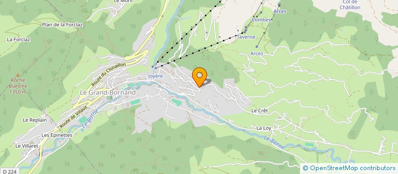 localisation de l'entreprise MADAME MARIE JARRY  LE GRAND-BORNAND