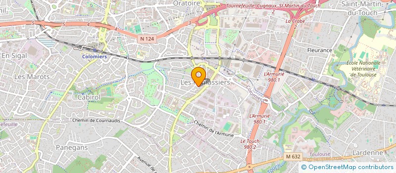 localisation de l'entreprise MADAME MARIE JASMIN à COLOMIERS