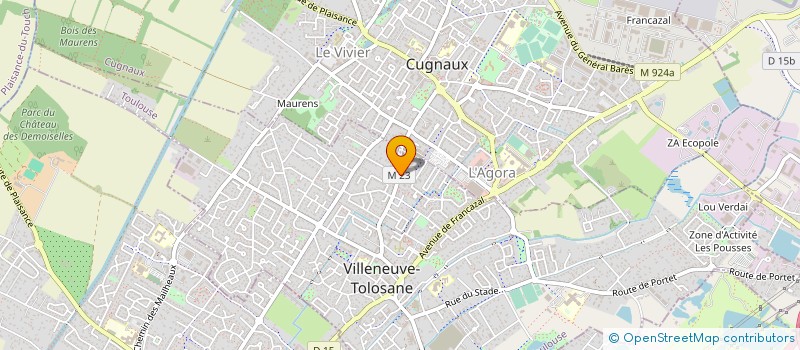 localisation de l'entreprise MADAME MARIE JASSEREAU à VILLENEUVE-TOLOSANE