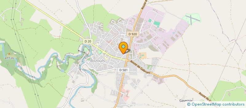 localisation de l'entreprise MADAME MARIE JAVELLE  BOZOULS