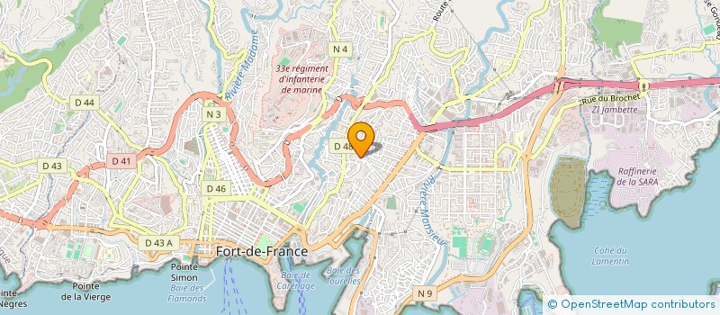 localisation de l'entreprise MADAME MARIE JEAN LOUIS  FORT-DE-FRANCE