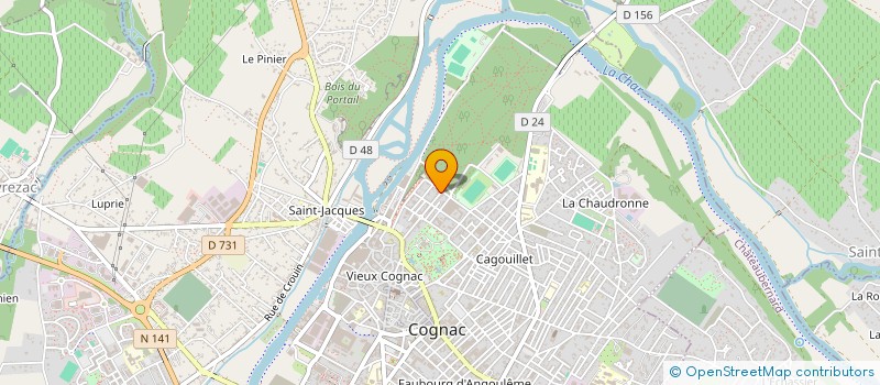 localisation de l'entreprise MADAME MARIE JEANNAUD à COGNAC