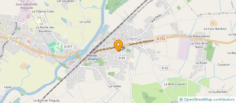 localisation de l'entreprise MADAME MARIE-JEANNE ASSANOUMA  GUIPRY-MESSAC