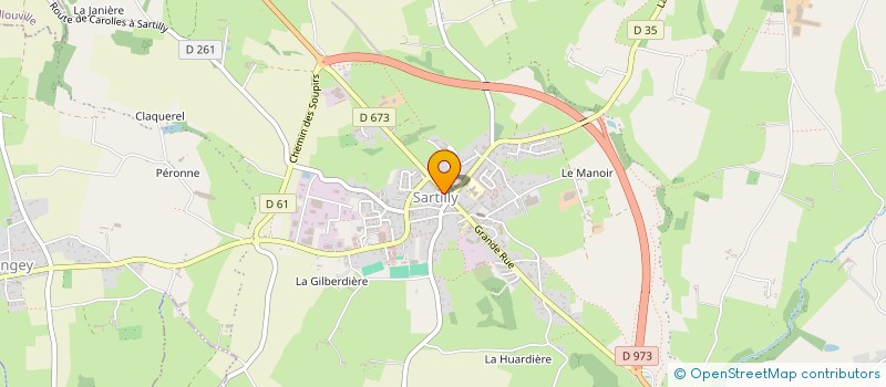 localisation de l'entreprise MADAME MARIE-JEANNE BAPTISTE  SARTILLY-BAIE-BOCAGE