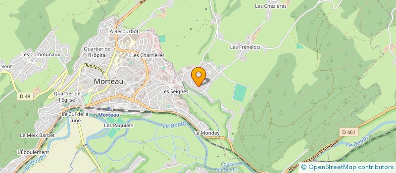 localisation de l'entreprise MADAME MARIE-JEANNE BARTHOD  LES FINS