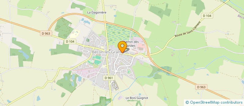 localisation de l'entreprise MADAME MARIE JEANNE BLOUIN à BECON-LES-GRANITS