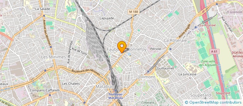 localisation de l'entreprise MADAME MARIE JEANNE CHARRIER à TOULOUSE