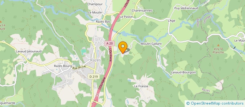 localisation de l'entreprise MADAME MARIE JEANNE CHATENET à RAZES