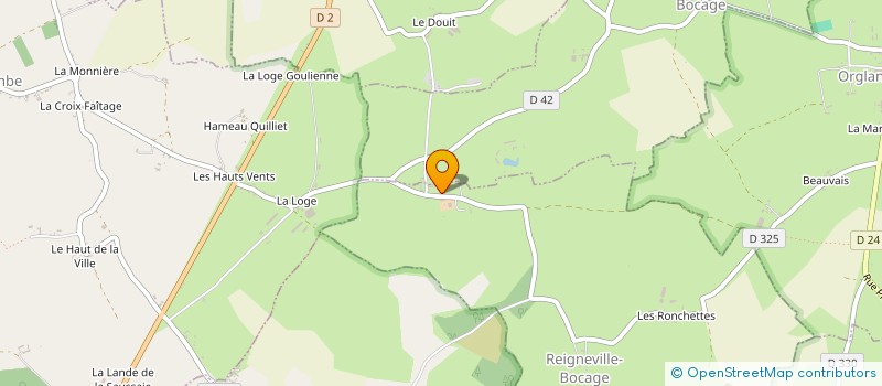 localisation de l'entreprise MADAME MARIE-JEANNE CHAULIEU à REIGNEVILLE-BOCAGE