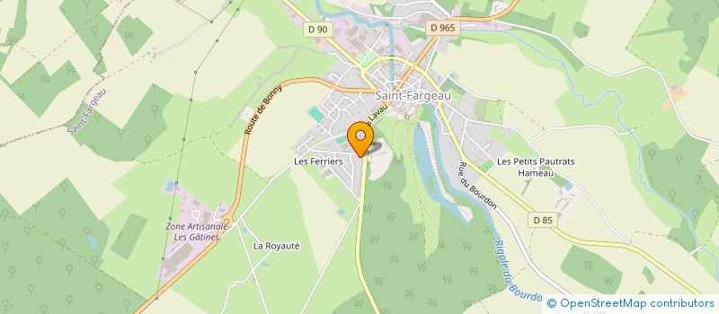 localisation de l'entreprise MADAME MARIE-JEANNE DION  SAINT-FARGEAU