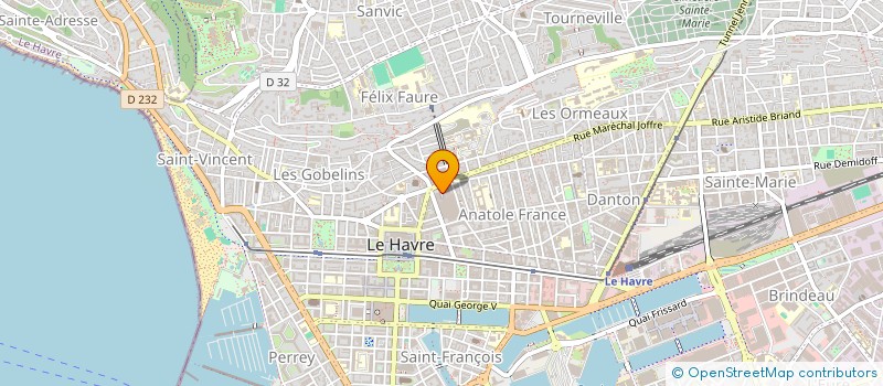 localisation de l'entreprise MADAME MARIE-JEANNE DURANDE  LE HAVRE