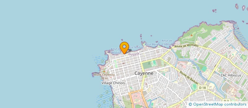 localisation de l'entreprise MADAME MARIE-JEANNE FALEDAM  CAYENNE