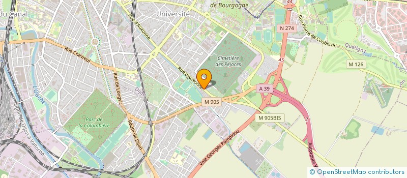 localisation de l'entreprise MADAME MARIE-JEANNE FAYET à DIJON