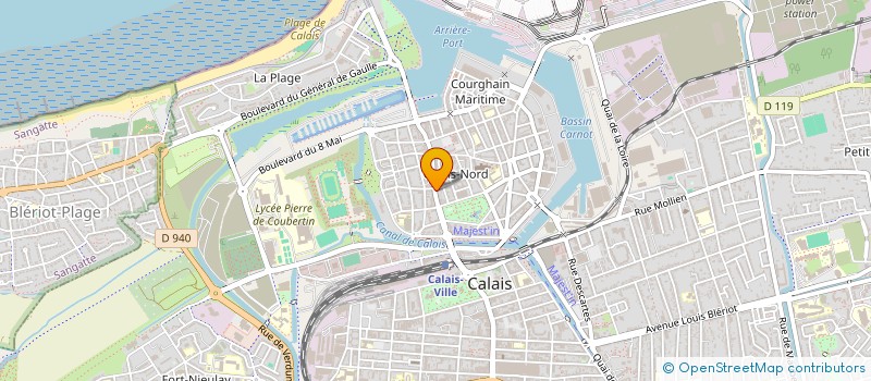 localisation de l'entreprise MADAME MARIE-JEANNE FIALDES  CALAIS