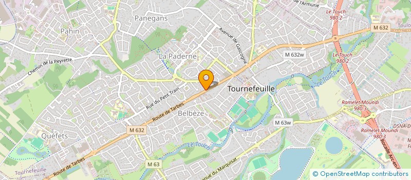 localisation de l'entreprise MADAME MARIE-JEANNE GAUTIER à TOURNEFEUILLE