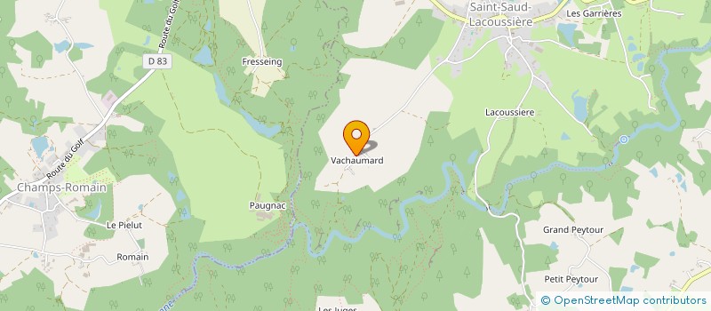 localisation de l'entreprise MADAME MARIE-JEANNE GIRY  SAINT PARDOUX LA RIVIERE