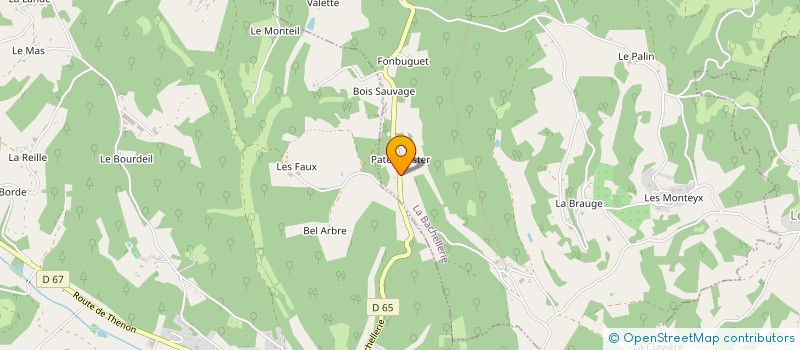 localisation de l'entreprise MADAME MARIE-JEANNE GRAND  LA BACHELLERIE