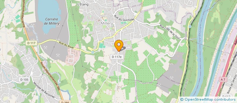 localisation de l'entreprise MADAME MARIE-JEANNE GRENIER  MILLERY