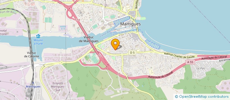 localisation de l'entreprise MADAME MARIE-JEANNE GUEDIN  MARTIGUES