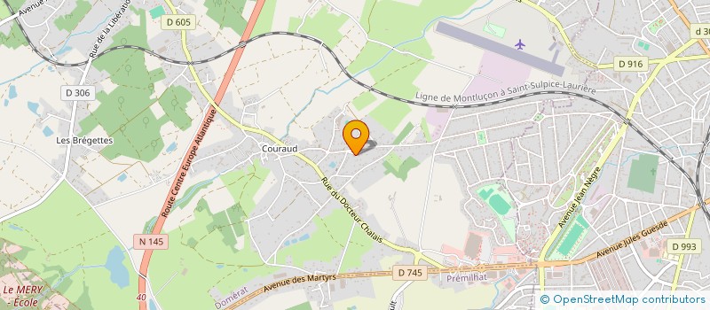localisation de l'entreprise MADAME MARIE JEANNE GUERINEAU à DOMERAT