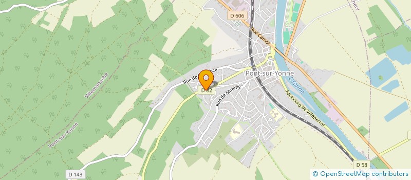 localisation de l'entreprise MADAME MARIE-JEANNE HERVIN  PONT-SUR-YONNE