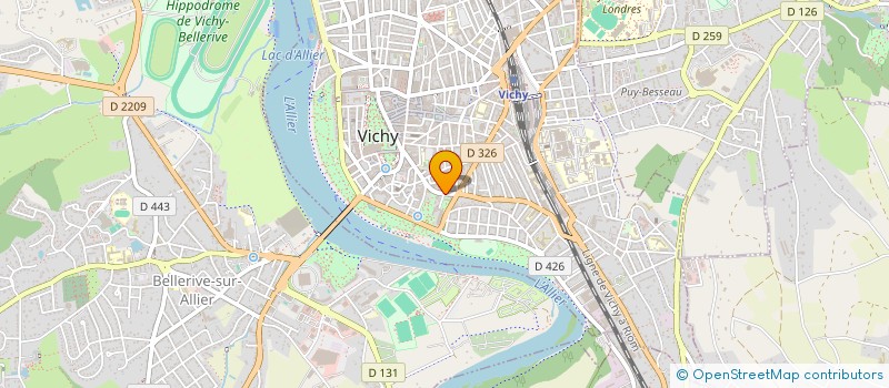 localisation de l'entreprise MADAME MARIE JEANNE JIMENER à VICHY