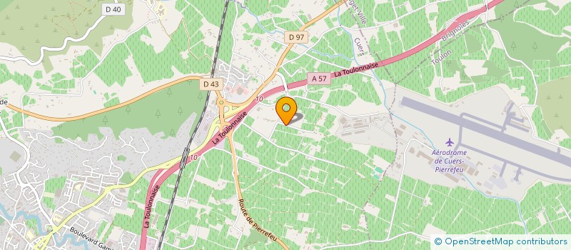 localisation de l'entreprise MADAME MARIE-JEANNE LACROIX  CUERS