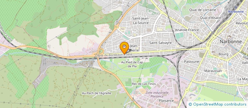 localisation de l'entreprise MADAME MARIE-JEANNE LEFEVRE  NARBONNE