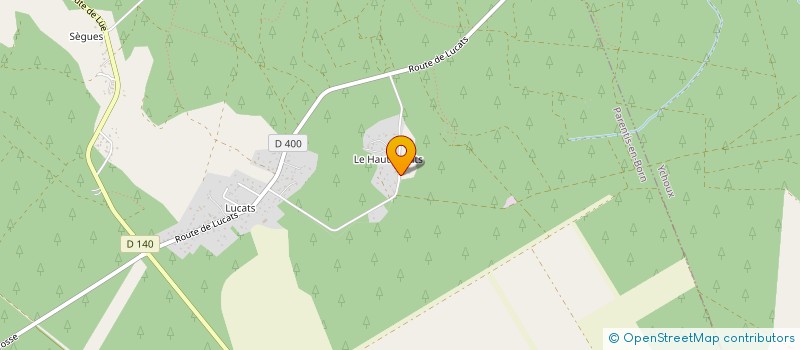 localisation de l'entreprise MADAME MARIE-JEANNE LESCUDEY  PARENTIS-EN-BORN