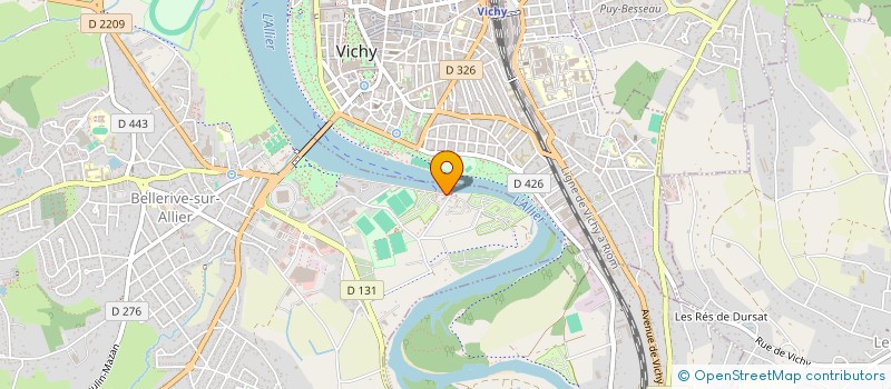 localisation de l'entreprise MADAME MARIE-JEANNE LEZZIERO  BELLERIVE-SUR-ALLIER