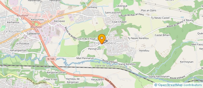 localisation de l'entreprise MADAME MARIE-JEANNE LOZAC H  ERGUE-GABERIC