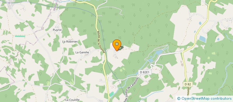 localisation de l'entreprise MADAME MARIE-JEANNE MARTIAL  MILHAC-DE-NONTRON