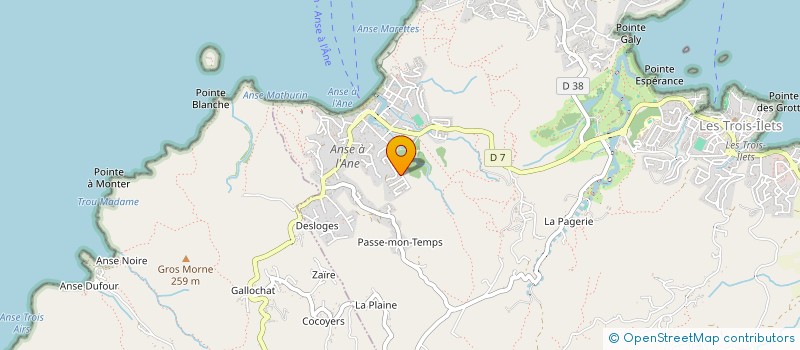 localisation de l'entreprise MADAME MARIE-JEANNE MORLA à LES TROIS-ILETS