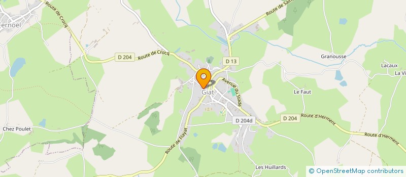 localisation de l'entreprise MADAME MARIE JEANNE PAIZONT  GIAT