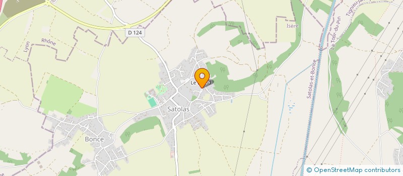 localisation de l'entreprise MADAME MARIE-JEANNE PANARELLI  SATOLAS-ET-BONCE