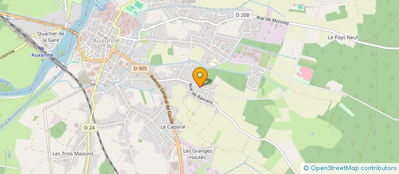 localisation de l'entreprise MADAME MARIE-JEANNE SEGUIN  AUXONNE