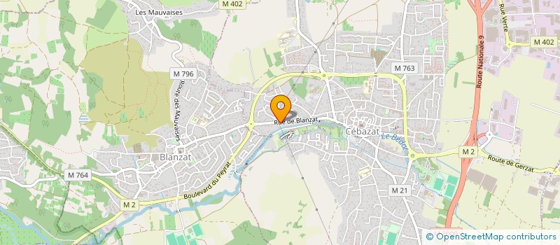 localisation de l'entreprise MADAME MARIE-JEANNE TAILLANDIER  CEBAZAT