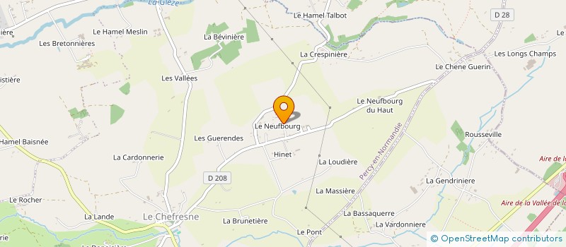 localisation de l'entreprise MADAME MARIE-JEANNE TALBOT  PERCY-EN-NORMANDIE