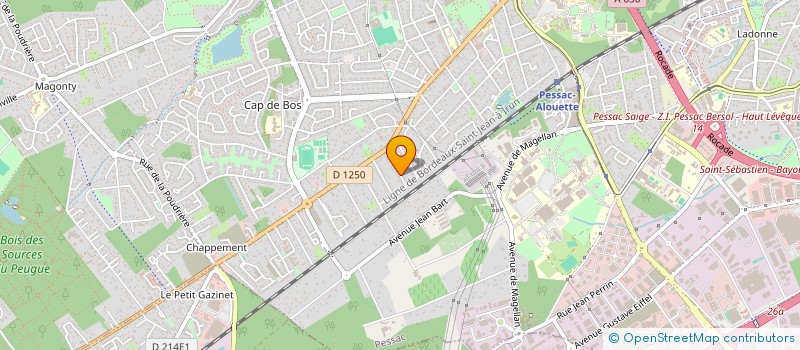 localisation de l'entreprise MADAME MARIE JEANNEAU à PESSAC