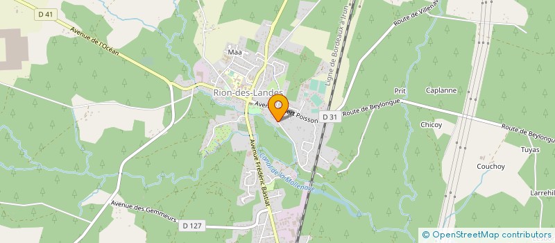 localisation de l'entreprise MADAME MARIE JEANNETTE DUBOSCQ à RION-DES-LANDES