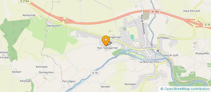 localisation de l'entreprise MADAME MARIE JEGOUIC  GOUAREC