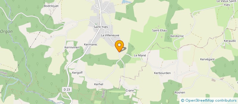 localisation de l'entreprise MADAME MARIE JEGOUREL à PLUMELIAU-BIEUZY