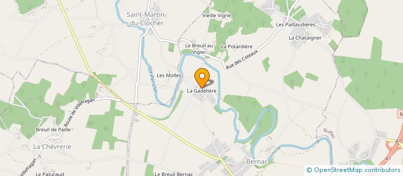 localisation de l'entreprise MADAME MARIE JEOFROID à BERNAC