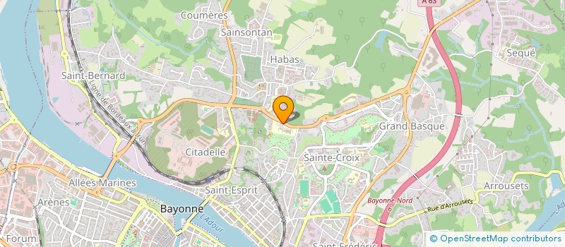 localisation de l'entreprise MADAME MARIE JESTIN  BAYONNE